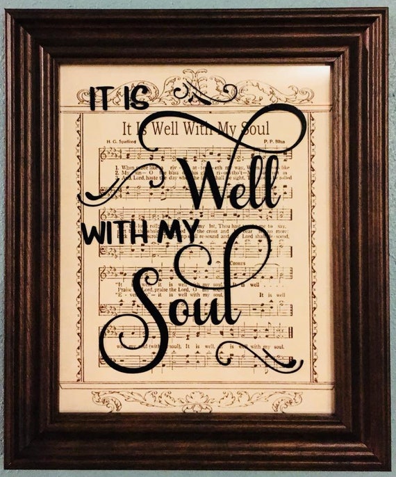 It Is Well With My Soul 8x10 Picture Frame Image 0