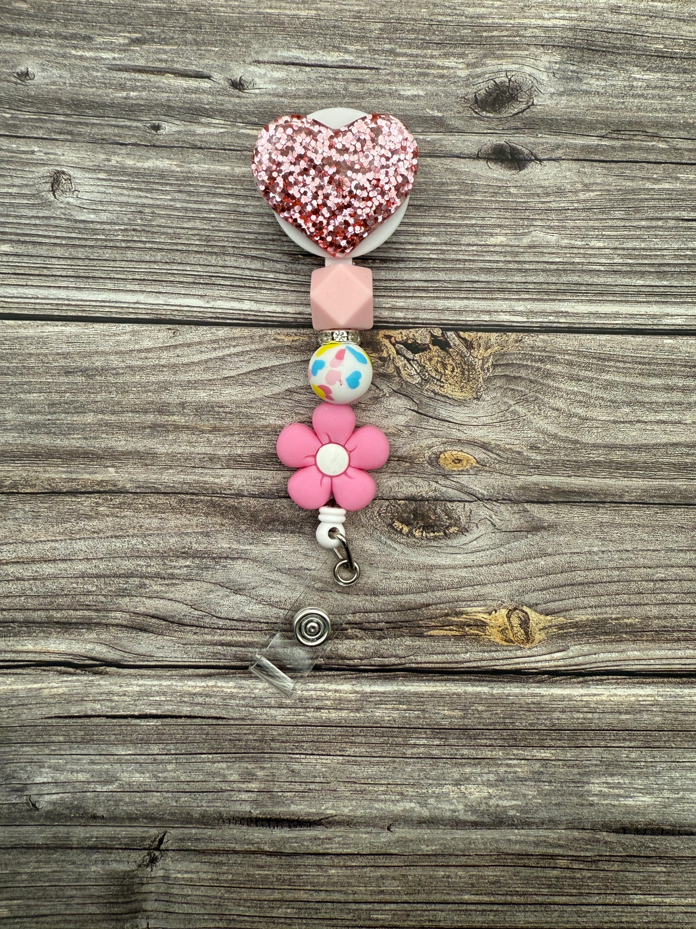 Inspirational Heart Badge Reel: Swivel Alligator Clip - Thumbnail 2