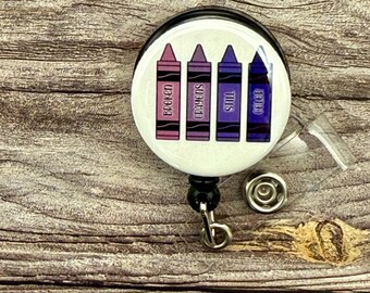 Inspirational Crayon Badge Reel: Mental Health Awareness
