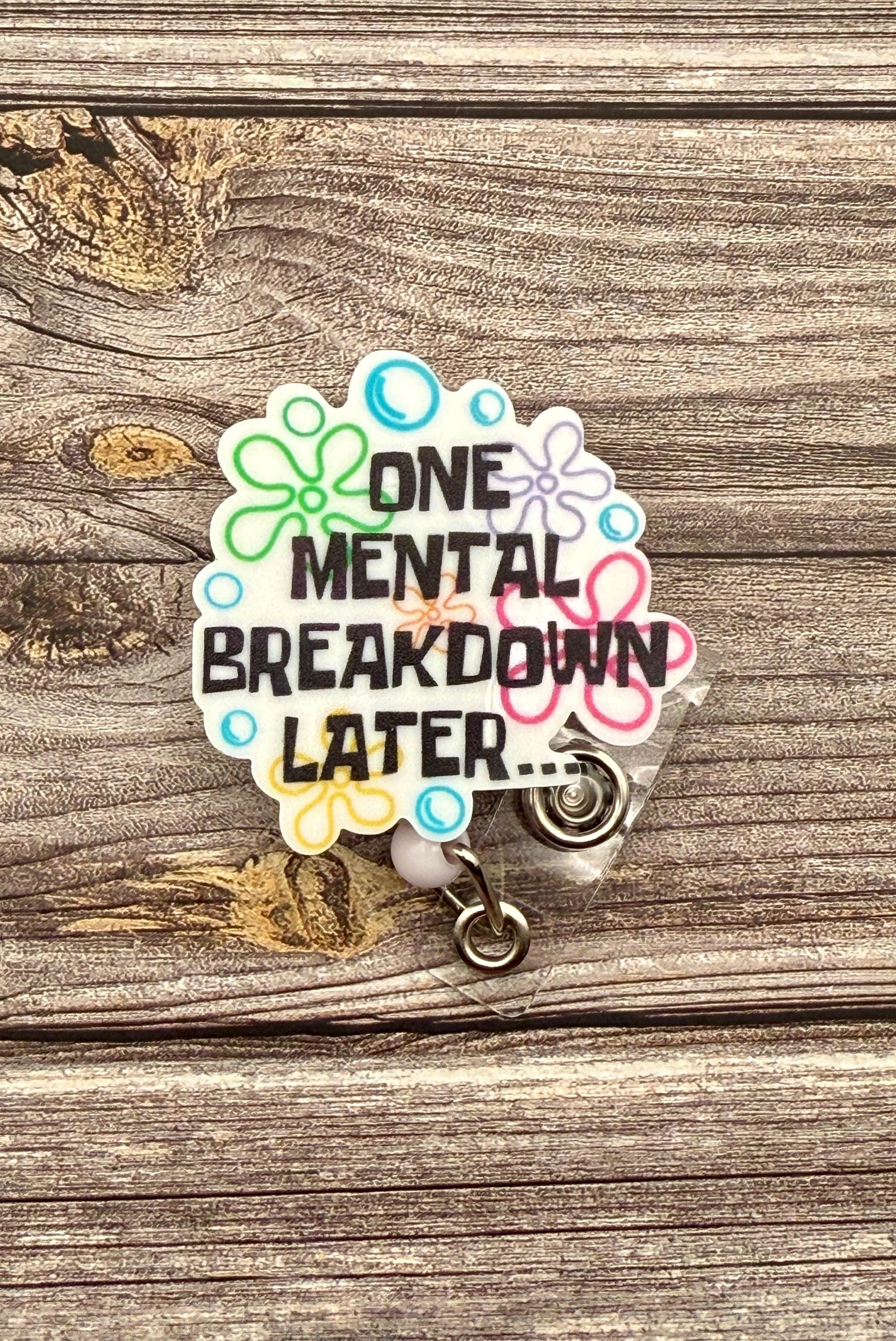 Funny Acrylic Badge Reel: Belt Clip Retractable Reel