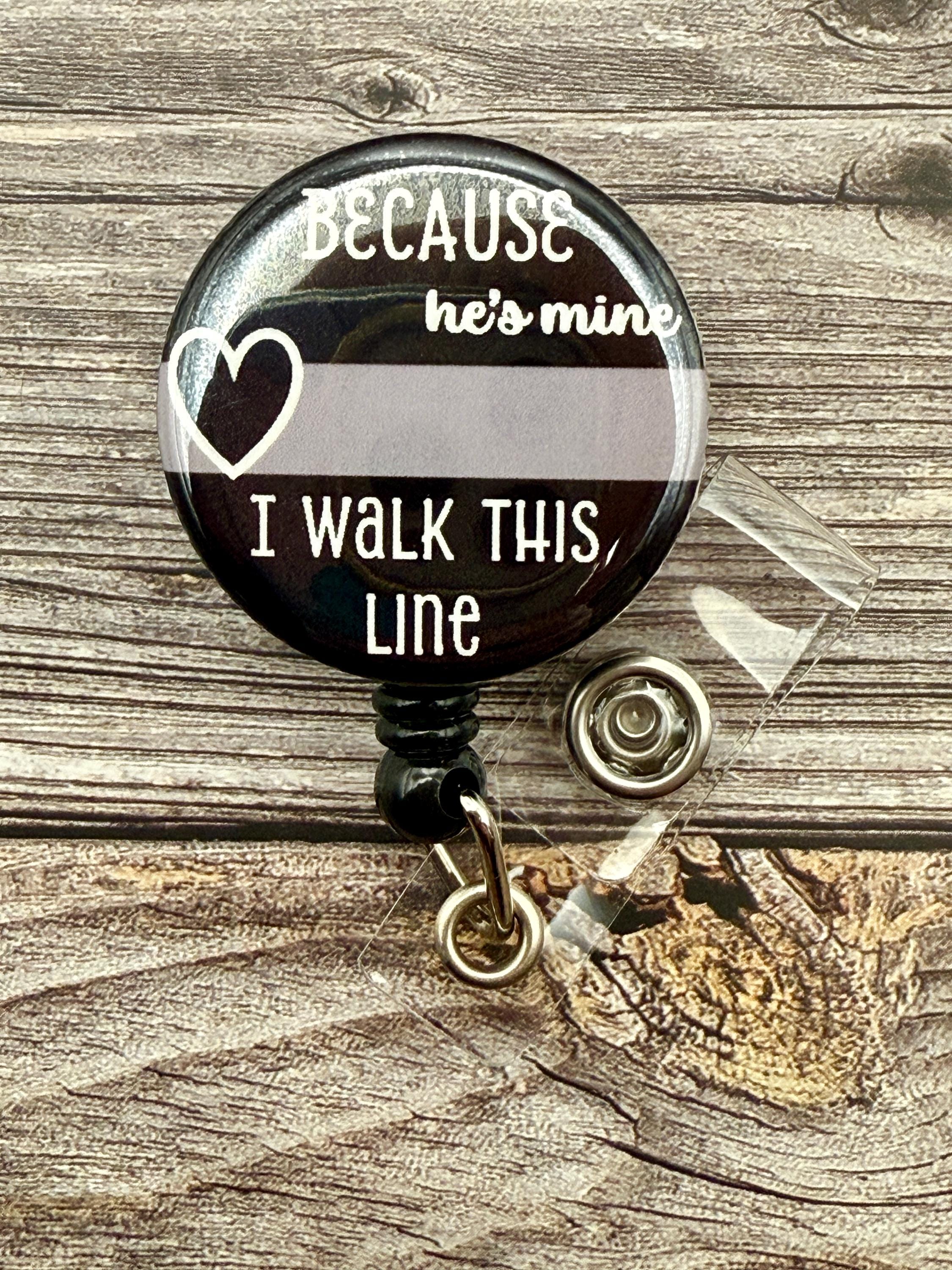 Thin Gray Line Badge Reel: Correction Officer Wife, Nursing - Thumbnail 2