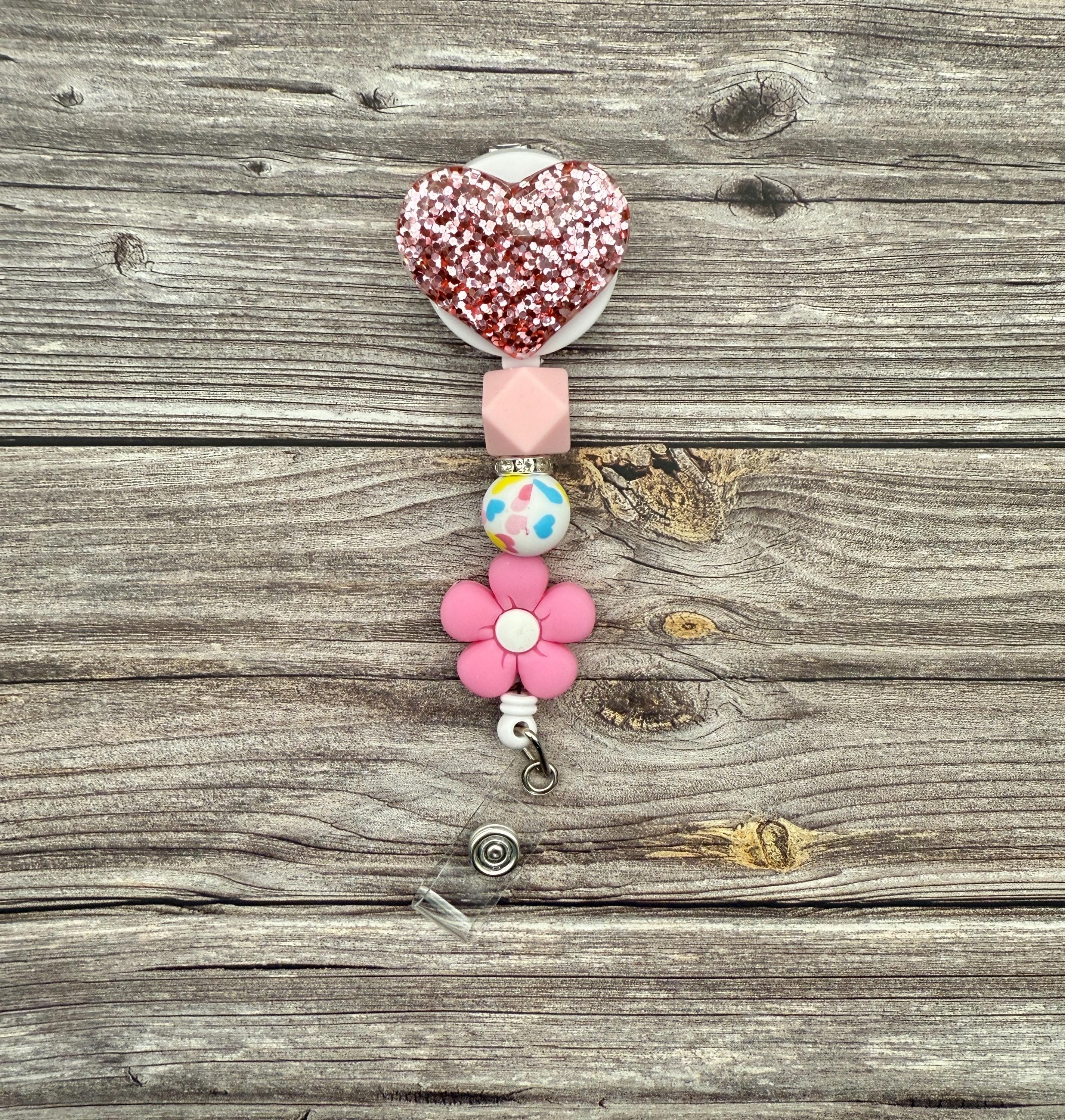 Inspirational Heart Badge Reel: Swivel Alligator Clip