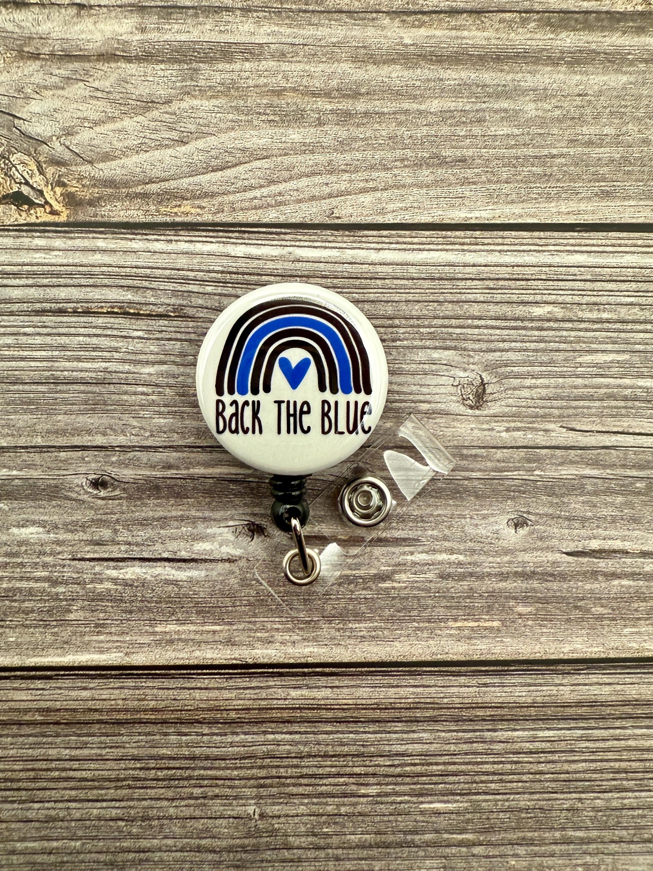 Thin Blue Line Badge Reel: Police Wife, Nursing