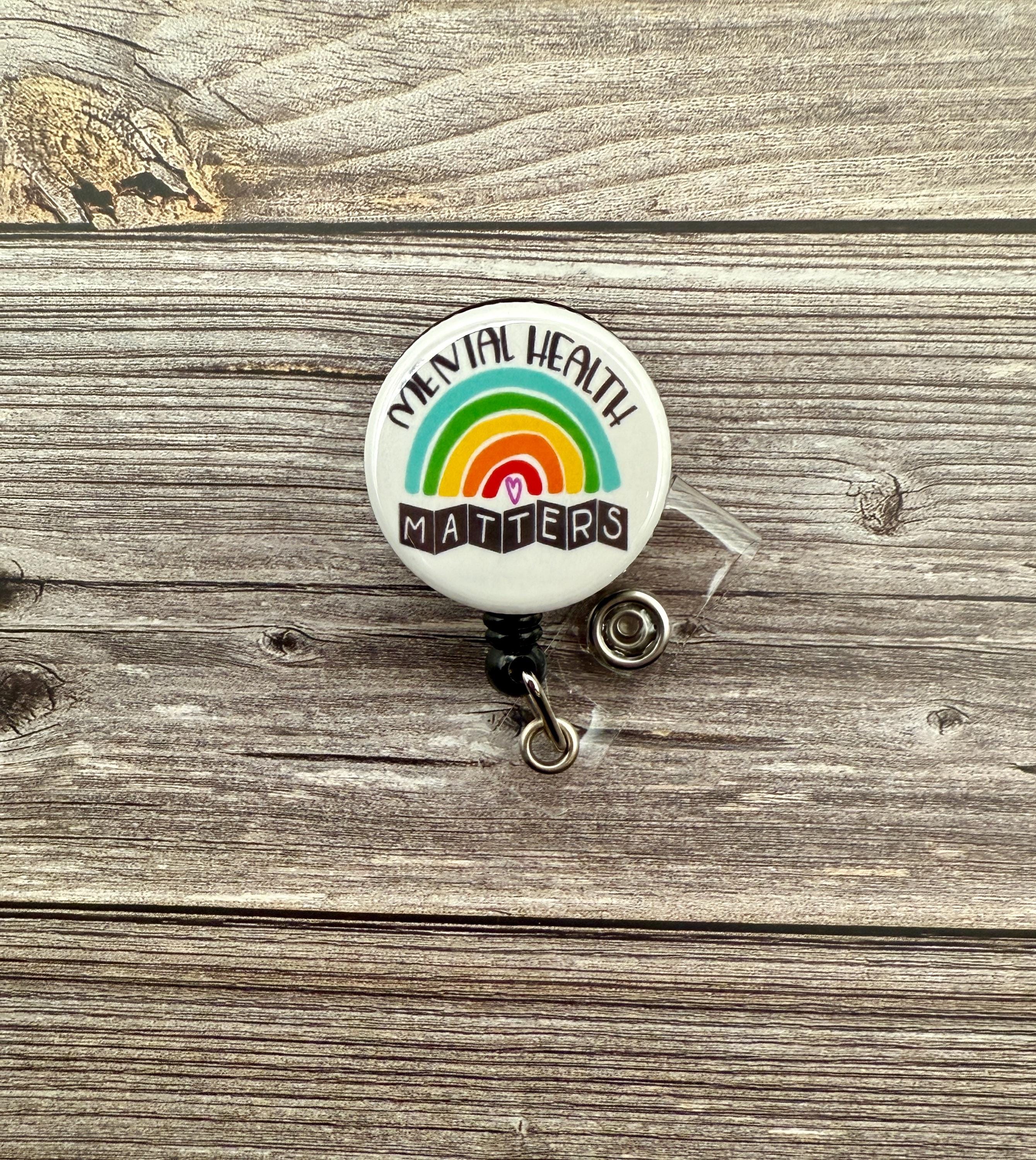 Mental Health Matters Badge Reel: Rainbow Awareness Nursing Reel - Thumbnail 2