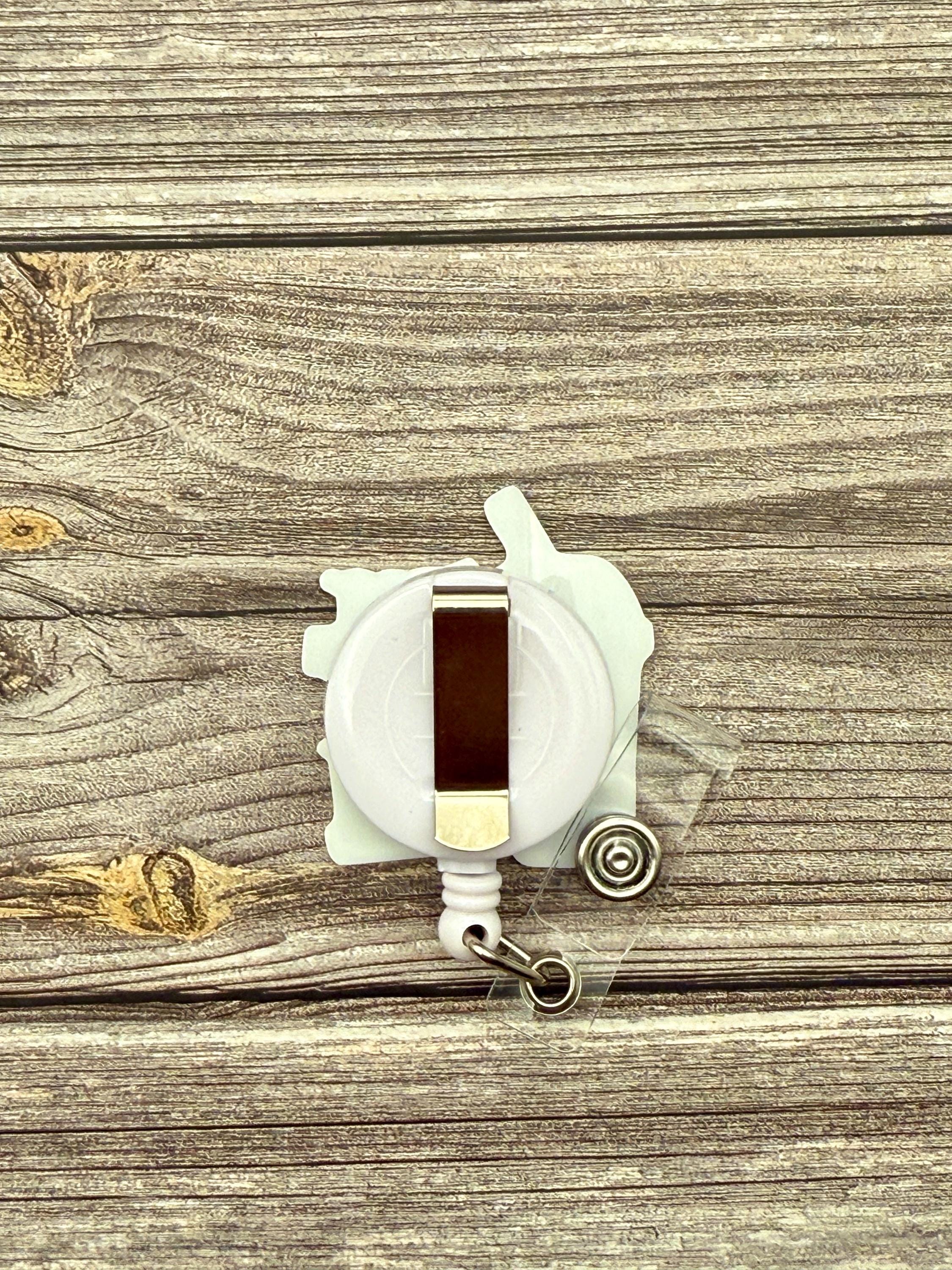 Funny Acrylic Badge Reel: Baja Blast Belt Clip - Thumbnail 2