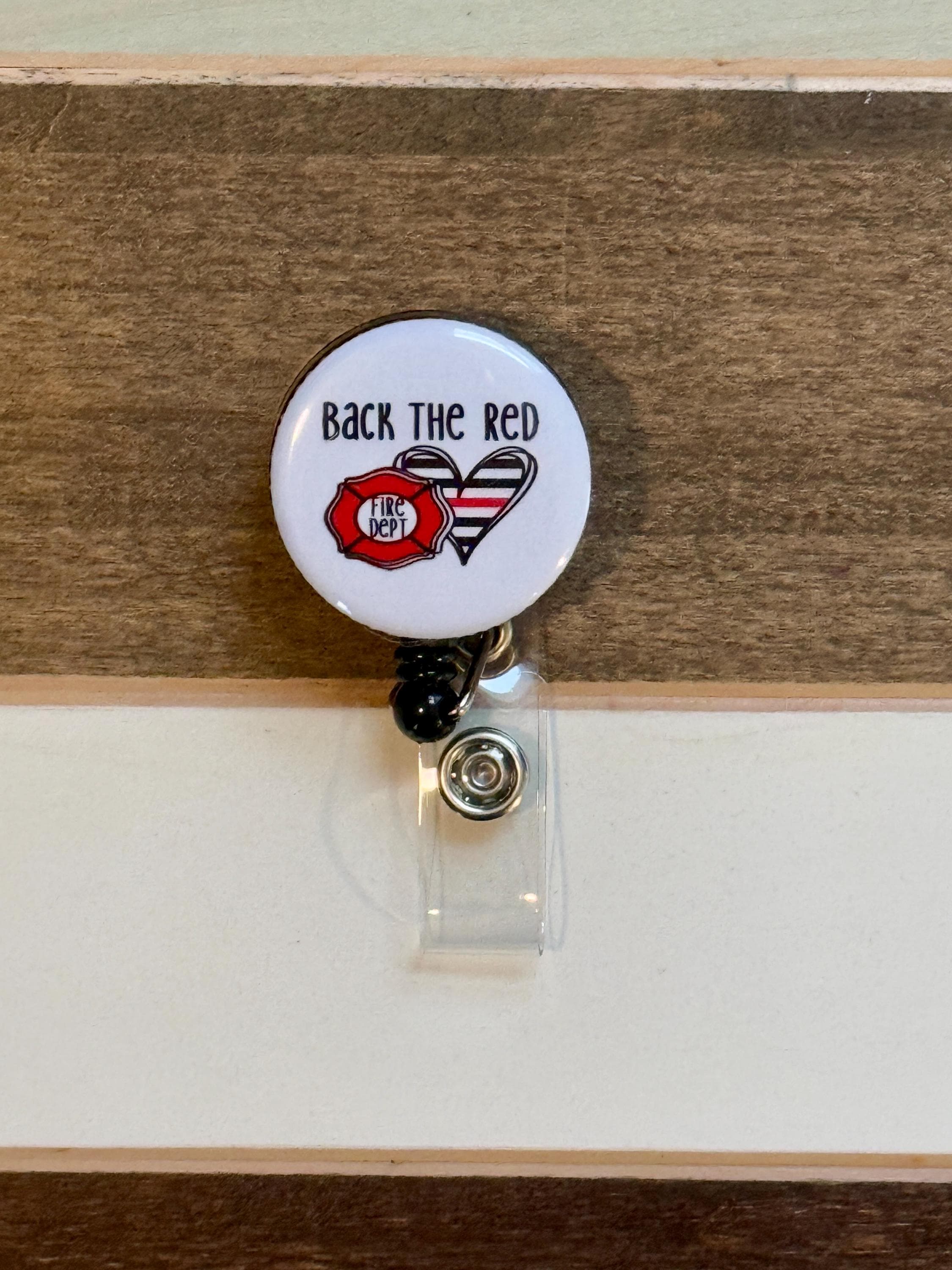 Thin Red Line Firefighter Badge Reel - Thumbnail 2