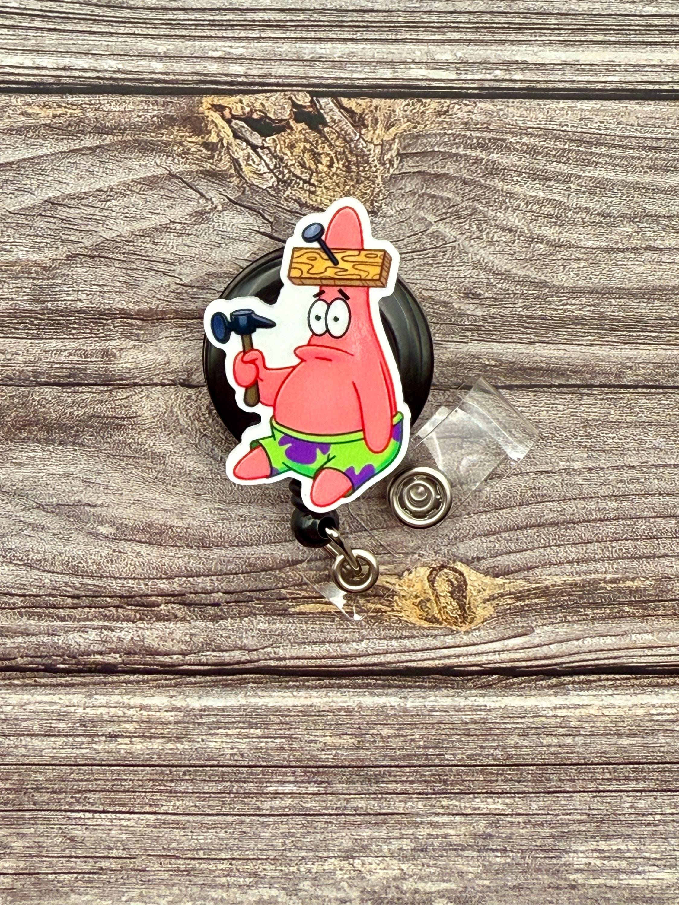 Funny Patrick Star Retractable Badge Reel - Thumbnail 2