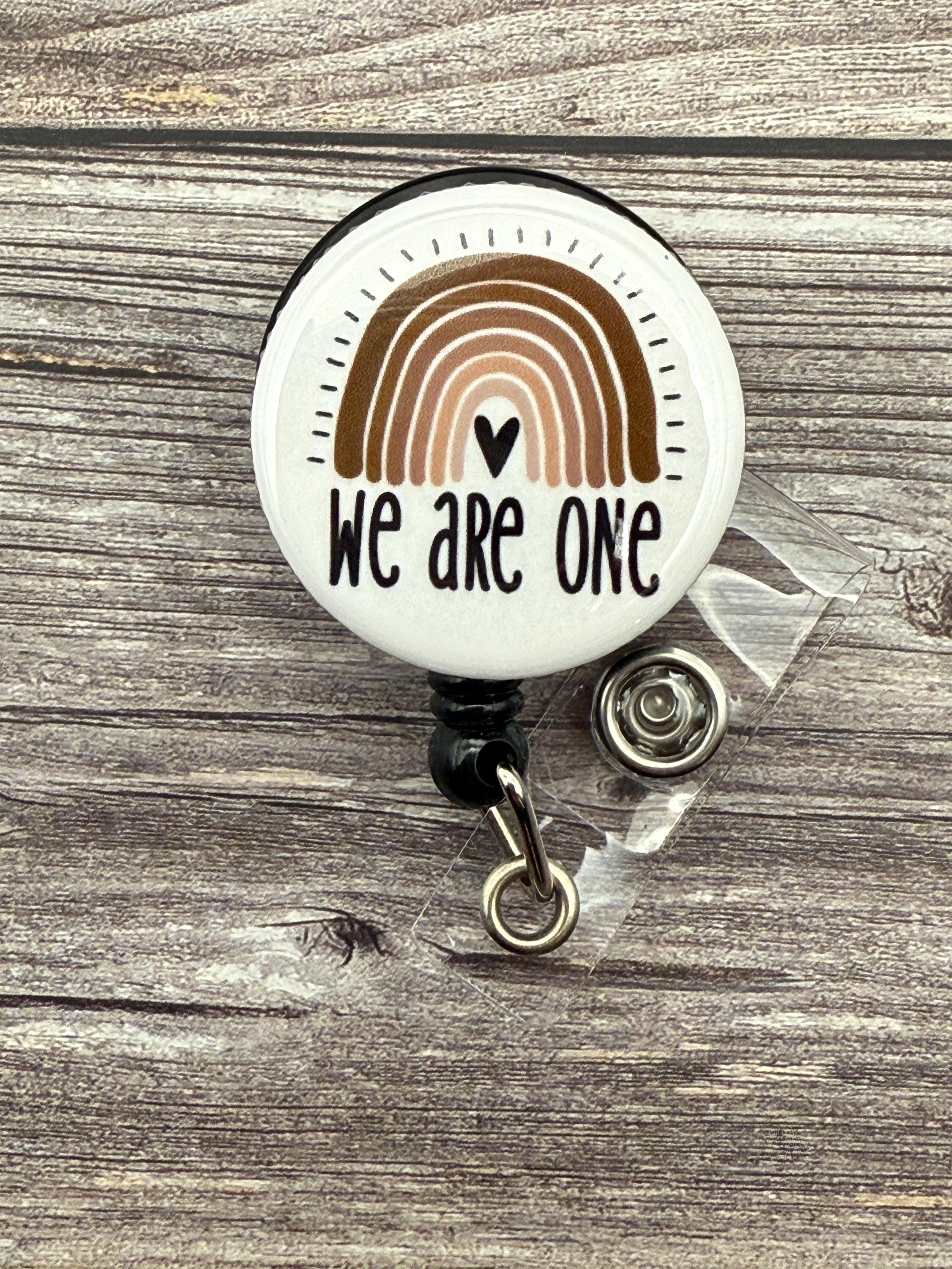 Inspirational Badge Reel: 'We Are One' Rainbow Nursing ID - Thumbnail 2