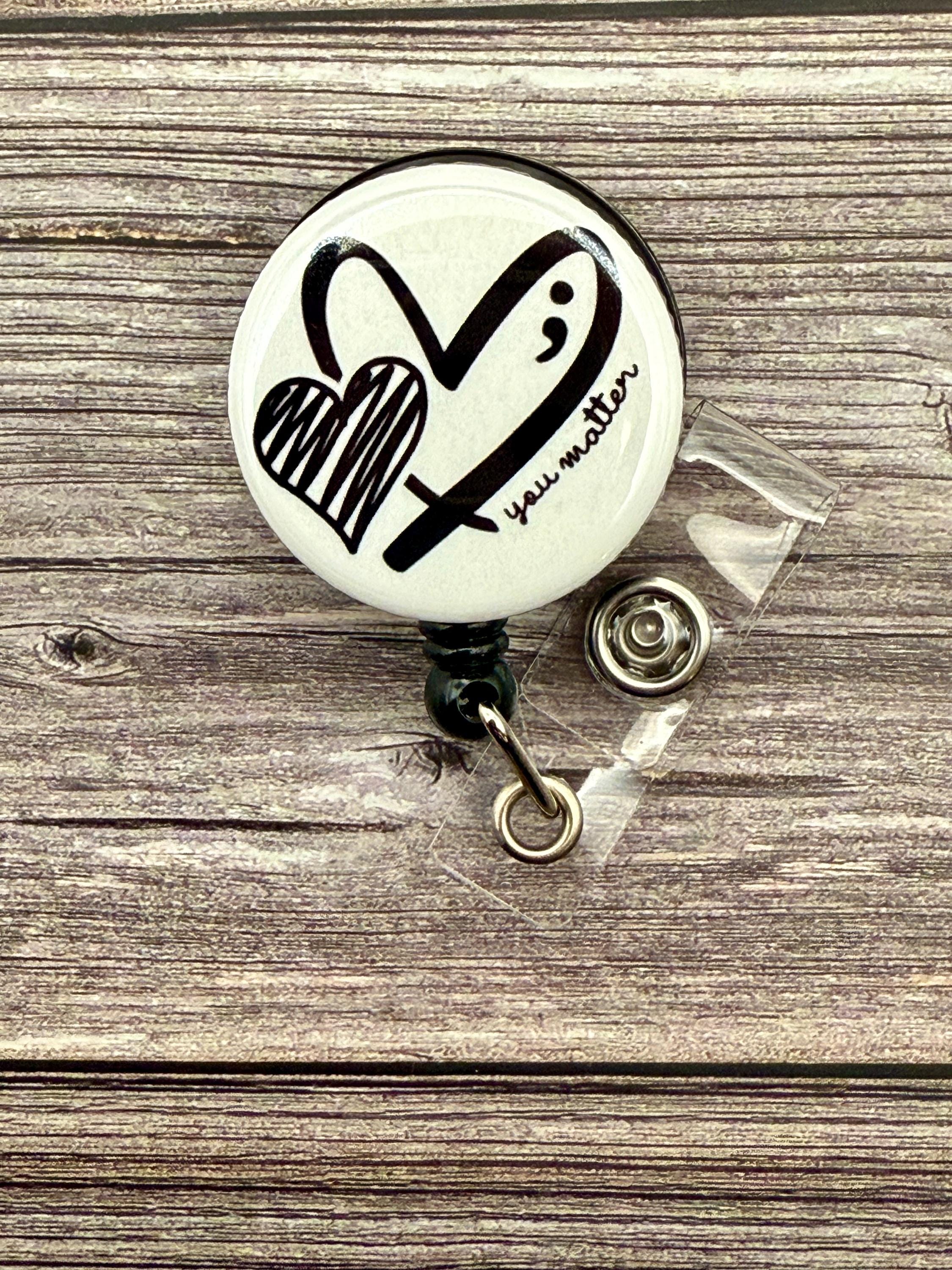 Mental Health Awareness Badge Reel: Inspirational Nursing Badge - Thumbnail 2