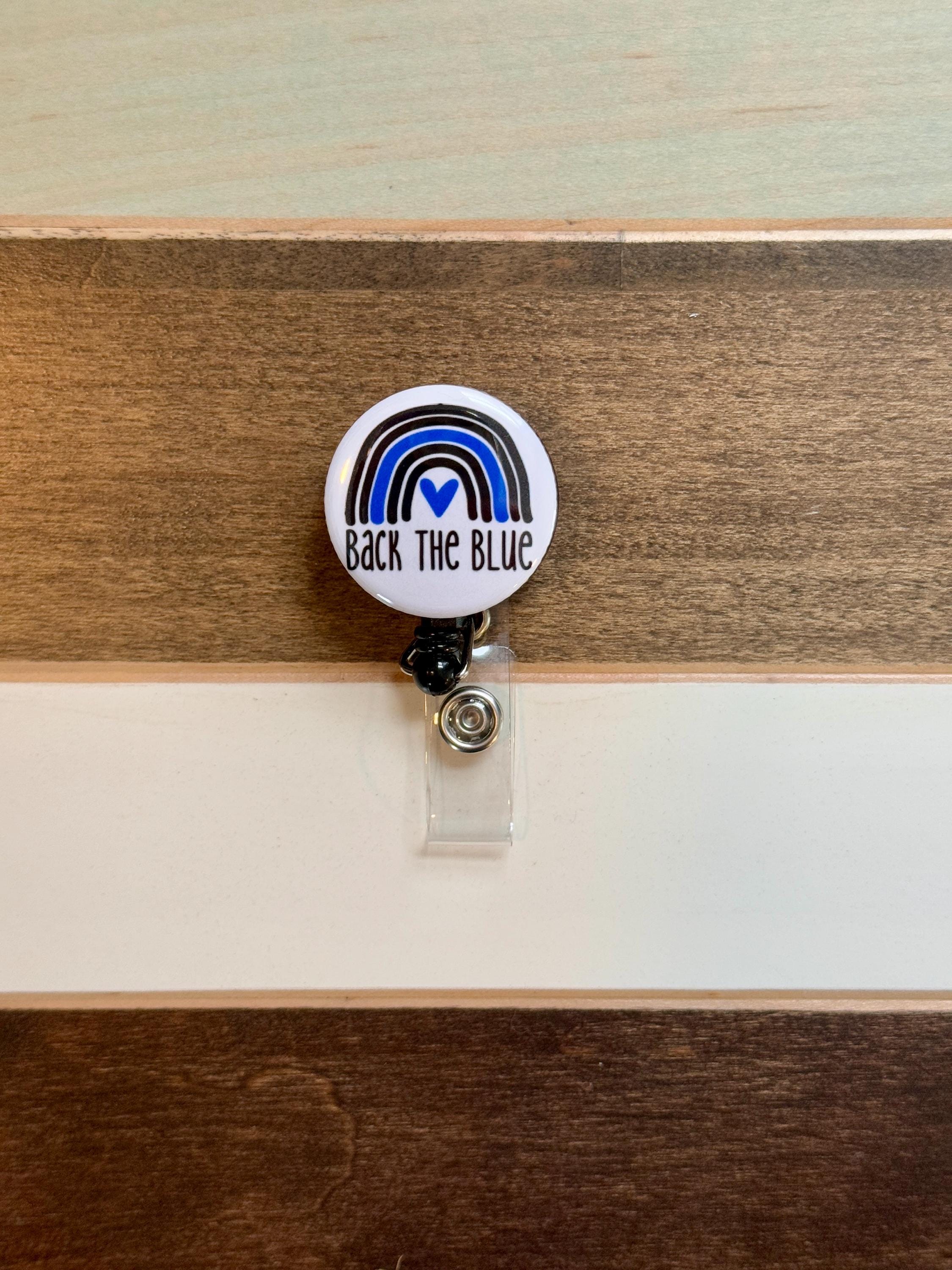 Thin Blue Line Badge Reel: Police Wife, Nursing - Thumbnail 3