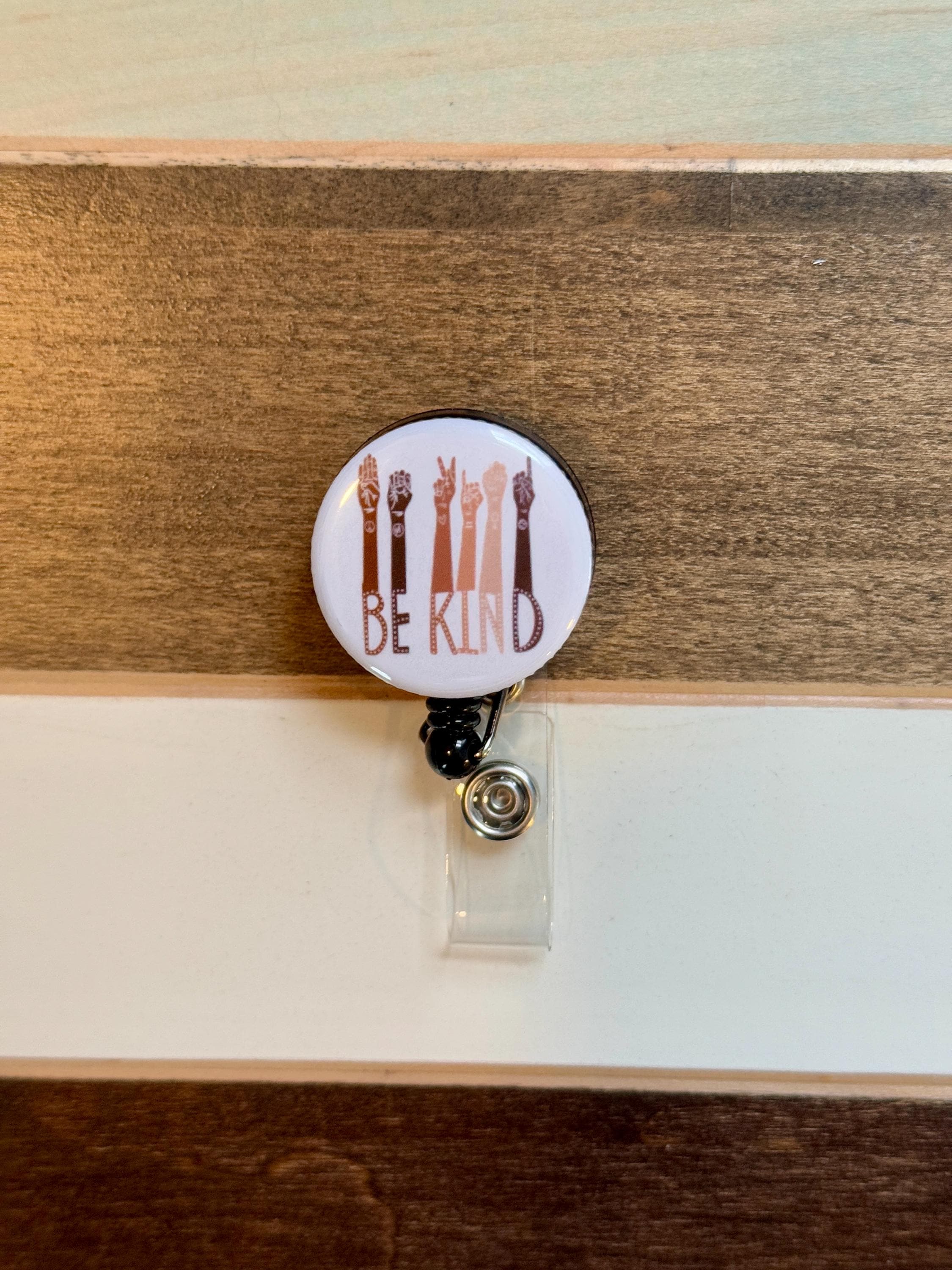 Inspirational 'Be Kind' Badge Reel: Nursing ID Holder - Thumbnail 2