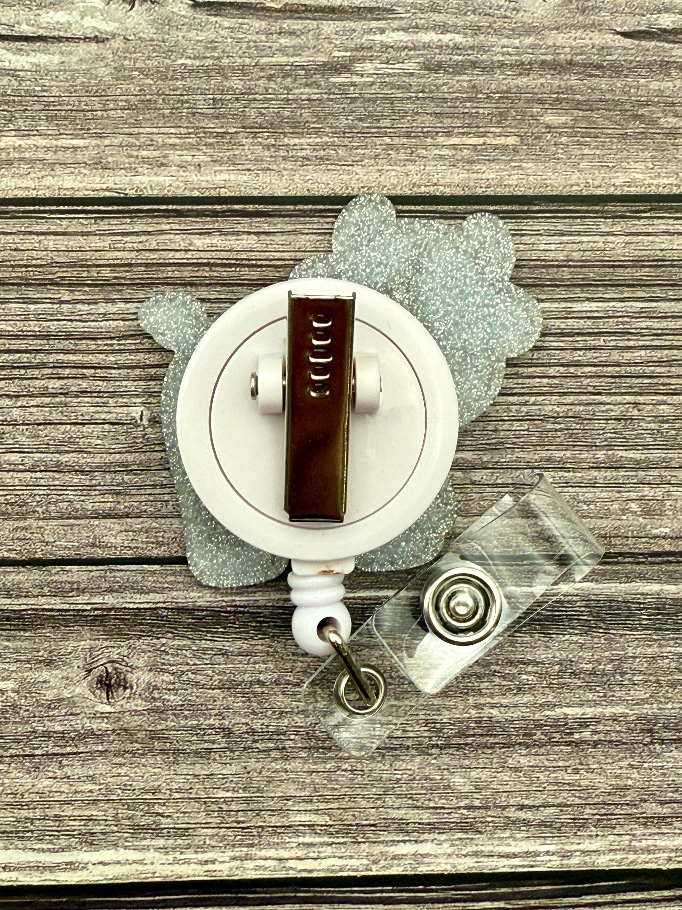 Funny Cow Badge Reel: Alligator Swivel Clip - Thumbnail 3