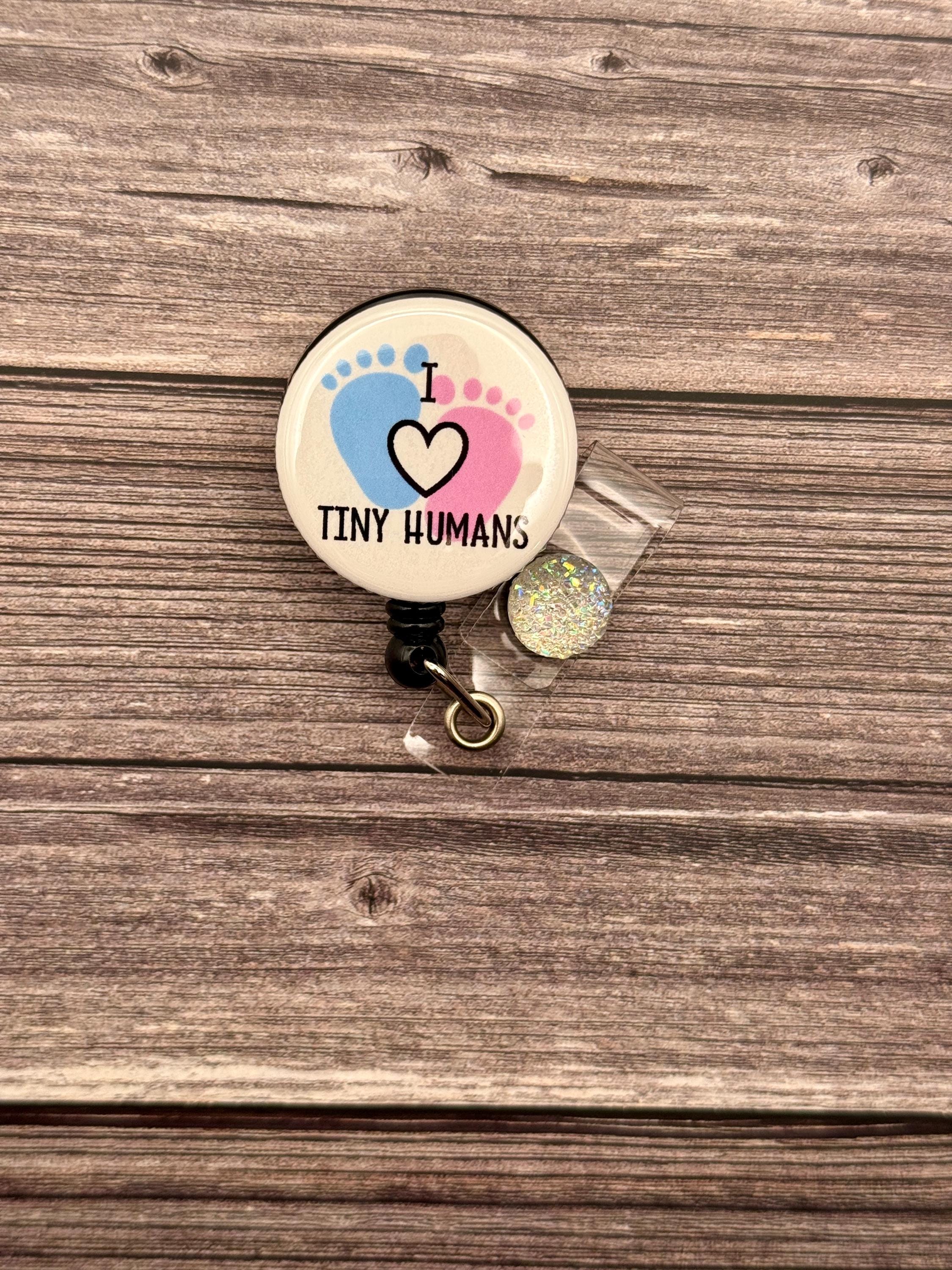 Tiny Humans Badge Reel: OB/L&D/Pediatric Nurse Gift - Thumbnail 2