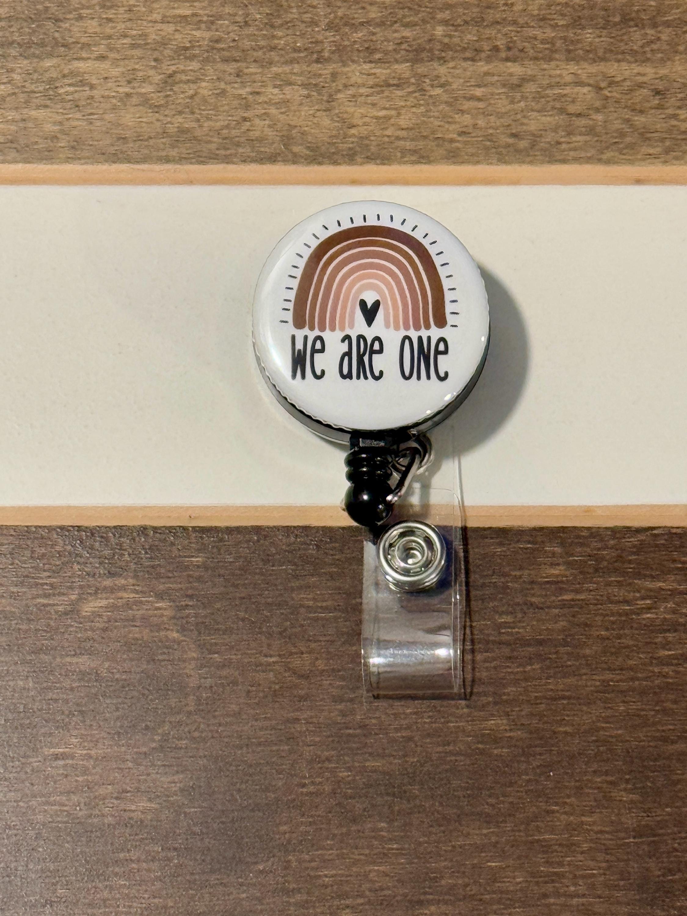 Inspirational Badge Reel: 'We Are One' Rainbow Nursing ID - Thumbnail 3