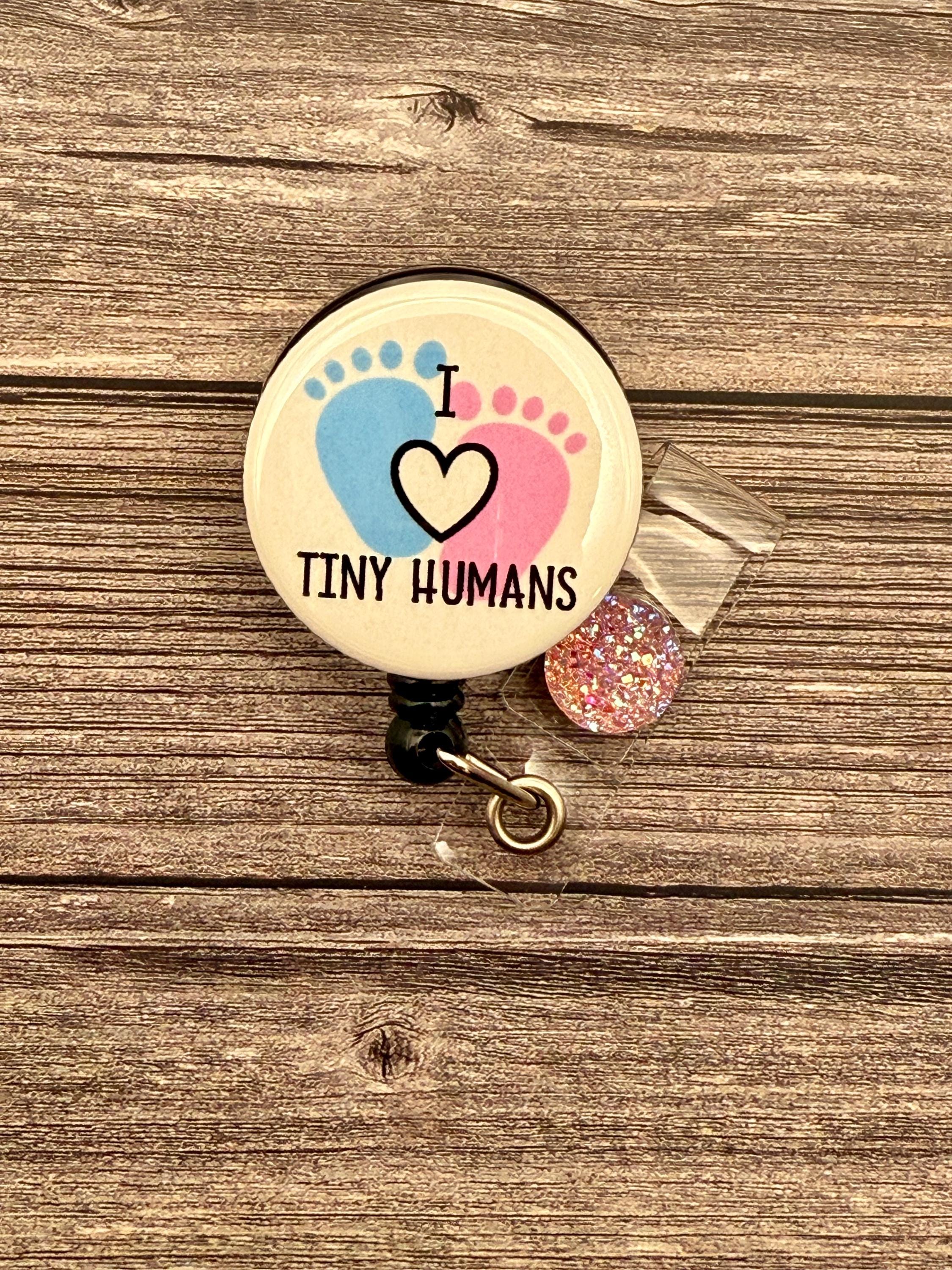 Tiny Humans Badge Reel: OB/L&D/Pediatric Nurse Gift - Thumbnail 4
