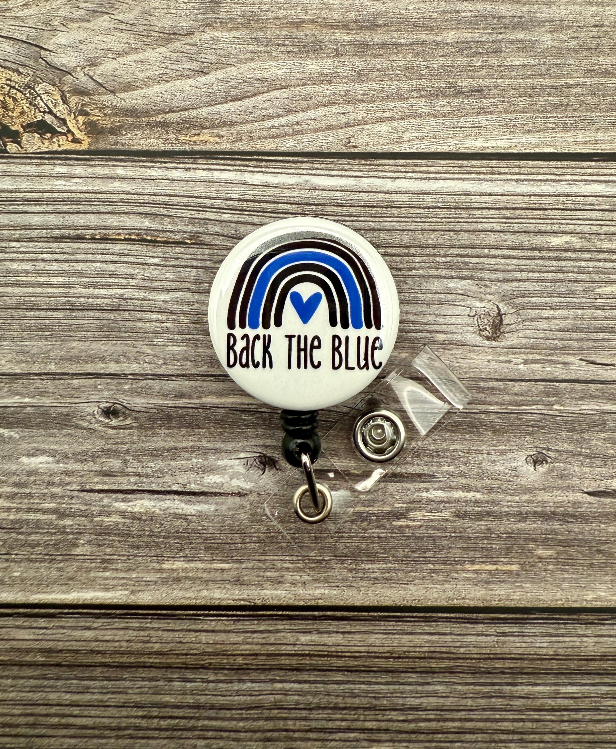 Thin Blue Line Badge Reel: Police Wife, Nursing - Thumbnail 2