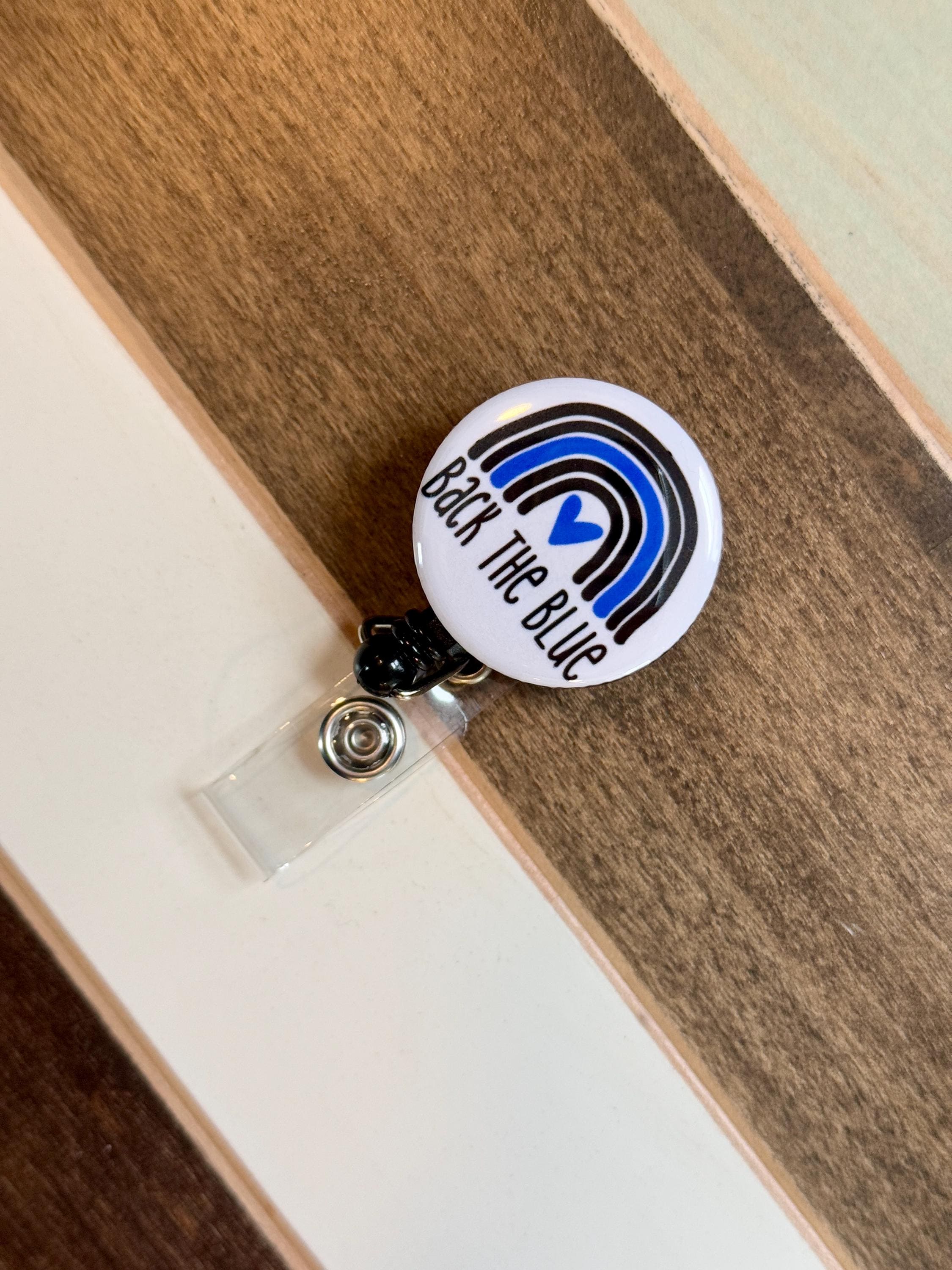Thin Blue Line Badge Reel: Police Wife, Nursing - Thumbnail 4