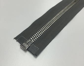 Riri Zipper M6 Nickel Two-way Opened-end Separating Black Twill Tape 