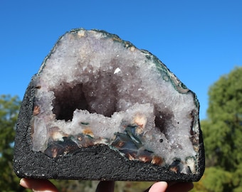Amethyst Geode Hollow Crystal Cave, Collectible  Boho Home Décor, 5 lb 8 oz