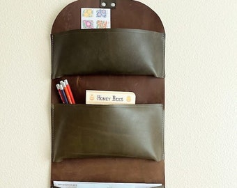 Leather Wall Organizer