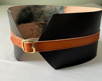 Leather Bustier Belt