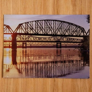 Bridges Kentucky Magnet // Four Bridges / Sunset / Golden / Louisville / Bridges/ Photography / Magnet