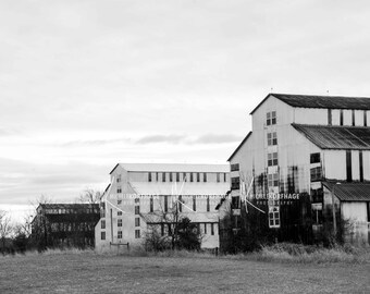 Bourbon Photo / Maker's Mark Rickhouse / BW / Man Cave Decor / Bourbon Lover / BW Photo Print / Distillery Photo / Home Decor / Bar Decor