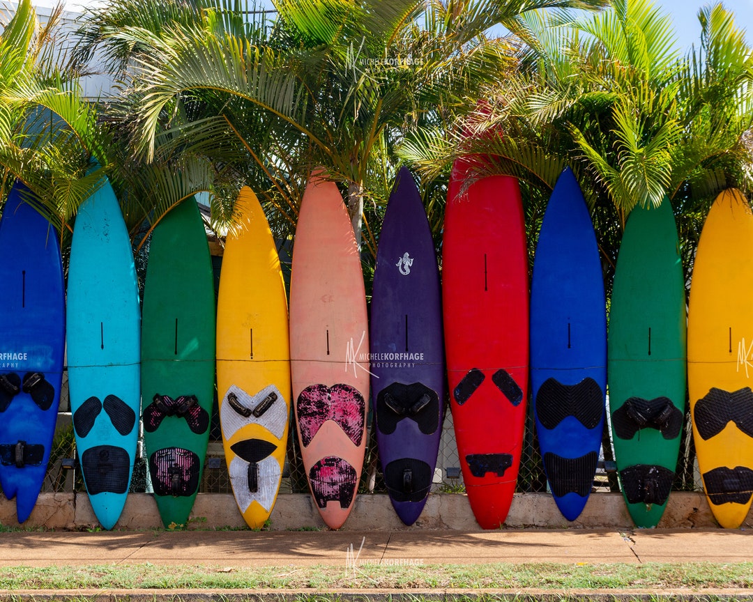 Surfboard Photo Surfing Hawaii Maui Paia Pacific Ocean