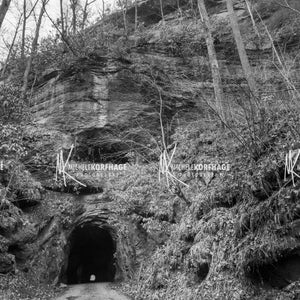 Nada Tunnel / Red River Gorge / Kentucky / Natural Bridge / Hiking / RRG / Historic / Nature / Photograph / The Gorge / Nature Lover / BW