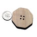 Moose Buttons 5 Pack. Octagon Button, Wooden, Laser Engraved, Package ...
