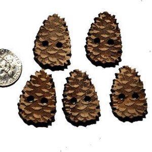 Pine Tree Buttons Pine Cone Buttons. 6 Buttons - Etsy