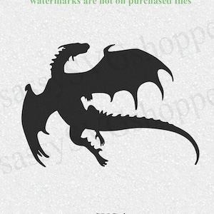 D&D Dragon SVG File, Dragon Digital Download, Cricut Cut File, Silhouette SVG File, Dragon SVG, Cool Dragon Clipart
