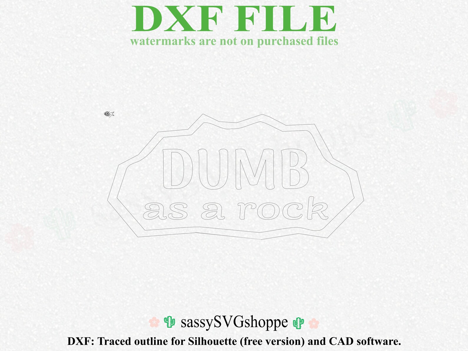 SVG Dumb as A Rock Shirt Funny Tees PNG DXF Cricut Cut Files Etsy