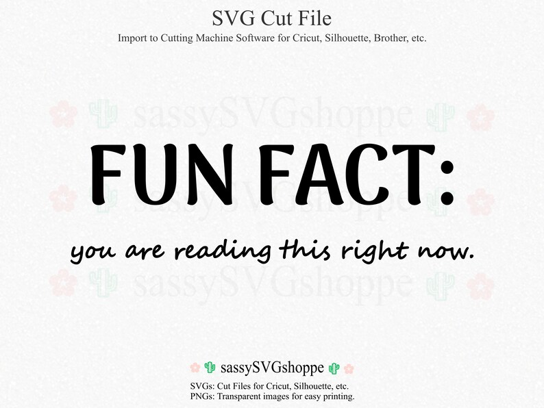 Fun Fact SVG Funny Fun Fact Shirt SVG Funny T Shirt Cricut Etsy