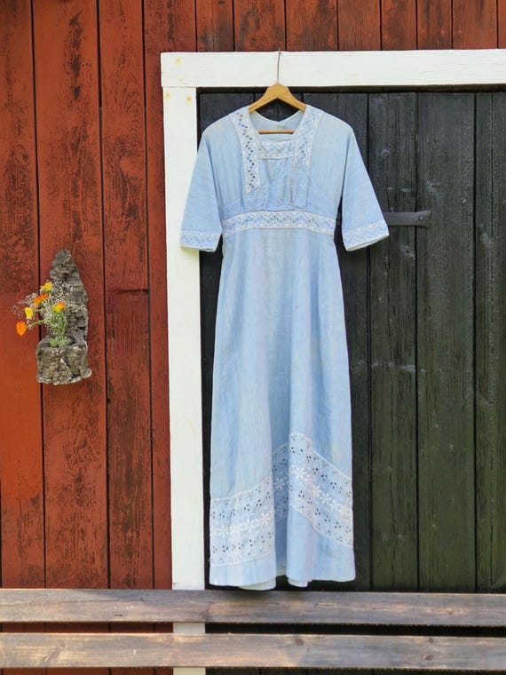 blue dress for baby girl Esrie Broderie Mini Dress | Blue | Womens