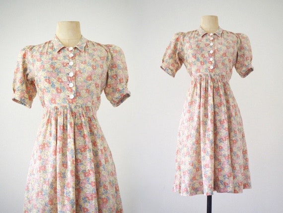 Meadow 1930s Dream Summer Dress | Puffed Sleeves a