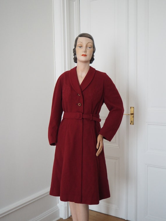 Rare 1940s Winter Princess Coat | Trapunto Quilti… - image 3