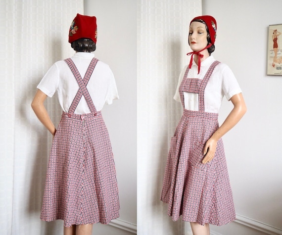 Simplicity 2038 Vintage 1940s Pinafore Dress Sewing Pattern – Modig