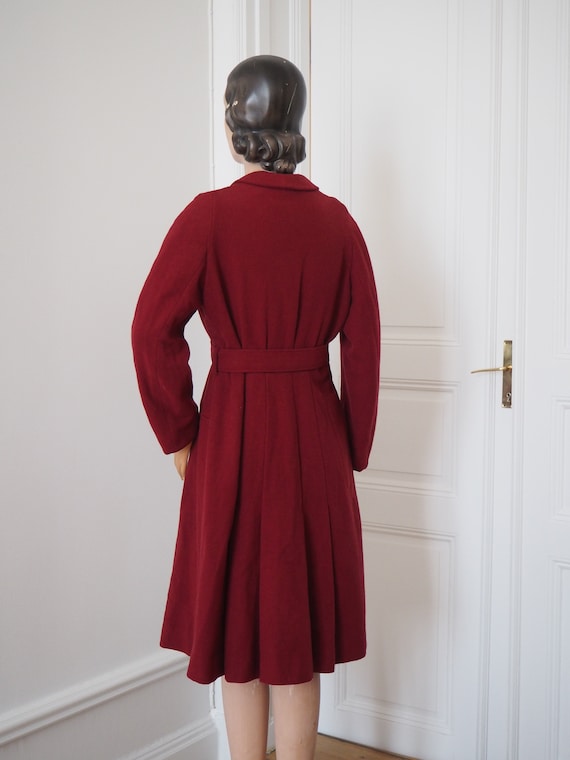 Rare 1940s Winter Princess Coat | Trapunto Quilti… - image 4