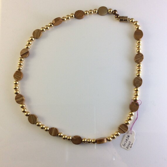 Beaded Necklace Tigers Eye - gift for her, precio… - image 2