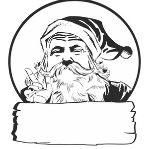 Santa Trump image with &quot;add your own&quot; text box below