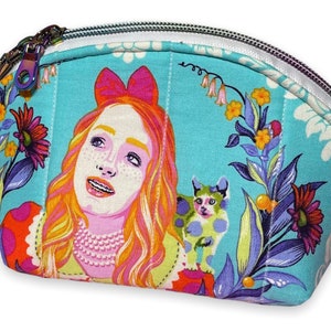 Curiouser & Curiouser/Down the Rabbit Hole - clamshell bag, purse