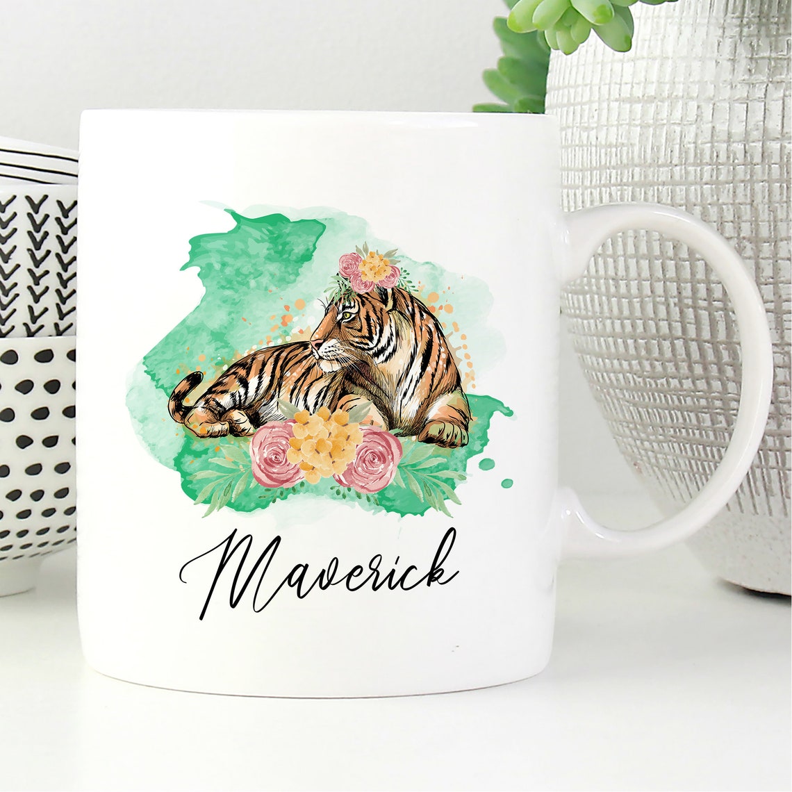 Tiger Mug Tiger Gifts for Women and Men Unique Personnalisé Etsy