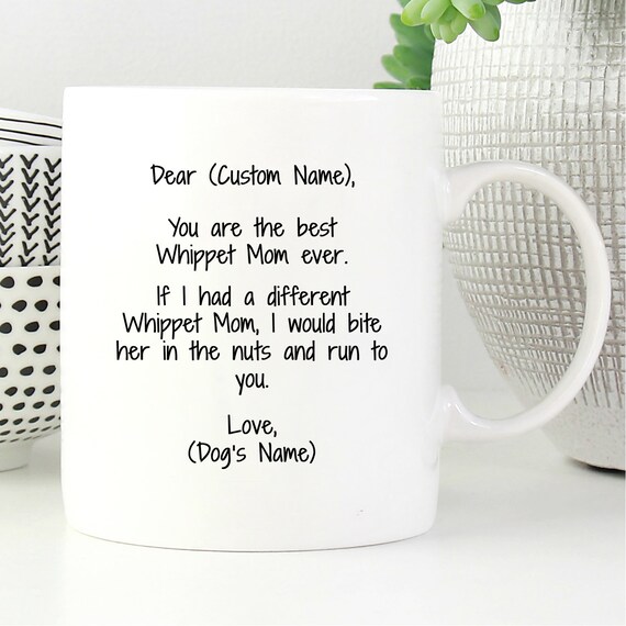 Whippet Mom Mug Whippet Martingale Whippet Coat Pattern Etsy