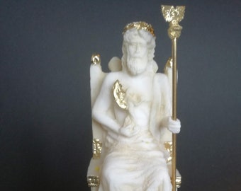 Zeus Greek Mythology King Of Gods Alabaster Statue