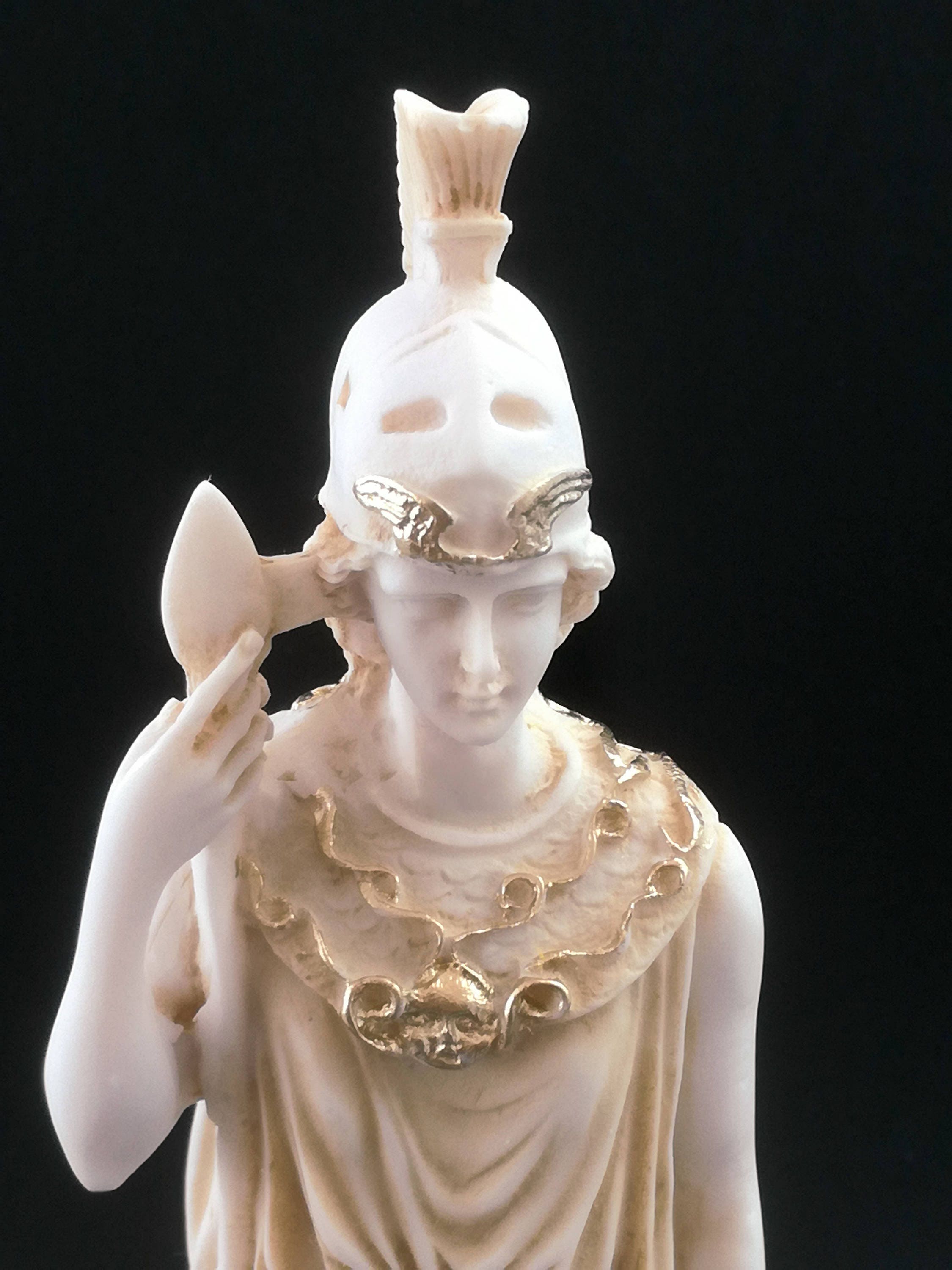 Athena Pallada Greek Art Statue Goddess Of Wisdom Patroness The City Of Athens