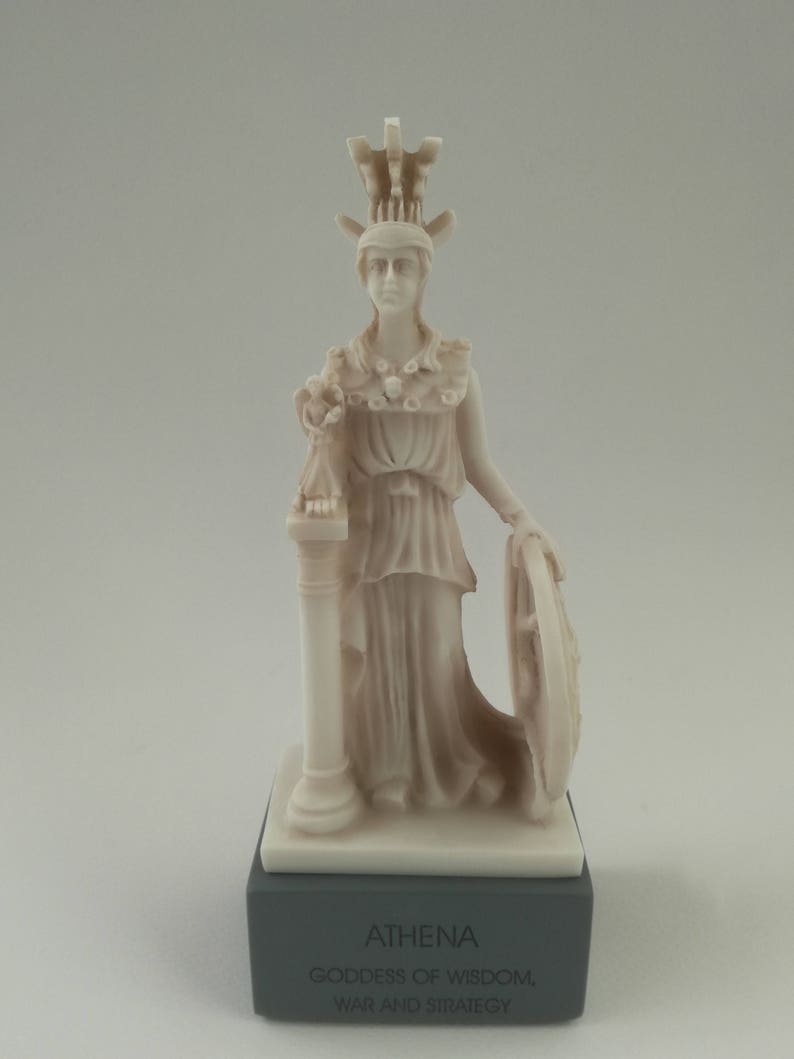 Athena Pallada Greek Art Statue Goddess Of Wisdom Patroness The City Of Athens