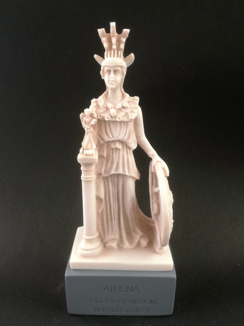 Athena Pallada Greek Art Statue Goddess Of Wisdom Patroness The City Of Athens