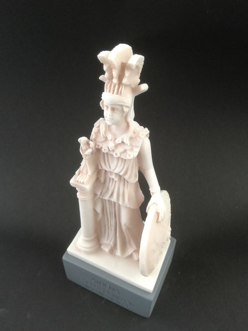 Athena Pallada Greek Art Statue Goddess Of Wisdom Patroness The City Of Athens