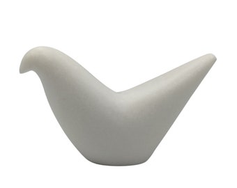 Cycladic Art Real White Greek Marble Dove Figurine Small 3in